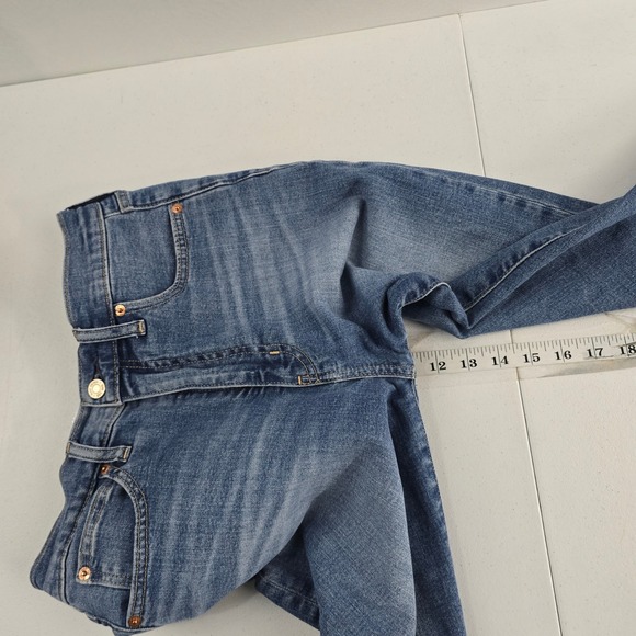 GAP Kick Fit High‎ Rise Jeans Women's 28x28 Tall Medium Wash Blue Denim - Picture 6 of 9